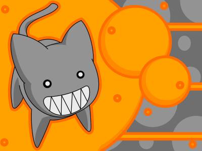 cat kamineko orange vector